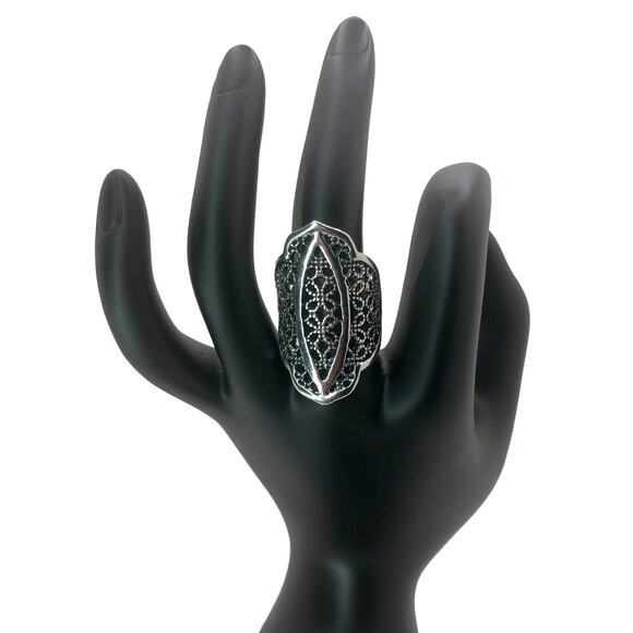 Silver Boho Ring - Size 6.5 - Picture 2 of 7